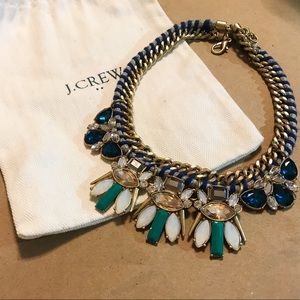 J. Crew Statement Rope & Jewel Necklace